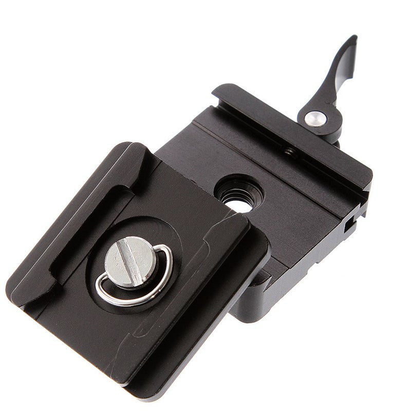 Hersmay P50 Camera Quick Rlease Clamp with 1/4" Quick Release Plate 3/8" Mounting Screw for Tripod Ball Head Compatible with Arca Swiss Standard - Image 4